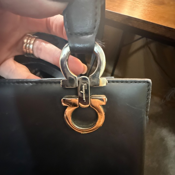 Salvatore Feragamo Black Tote w\COA - Picture 7 of 13